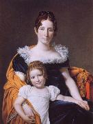 Portrait of the Vicomtesse Vilain XIV and her Daughter, Jacques-Louis David